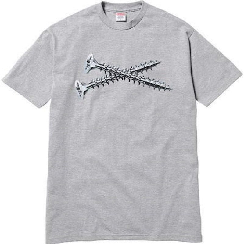 Supreme Screw Tee Grey