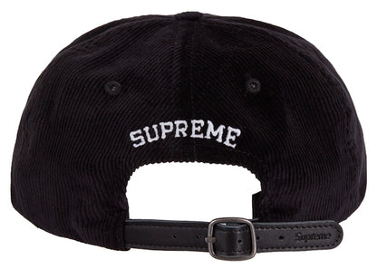 Supreme Script Corduroy 6-Panel Black