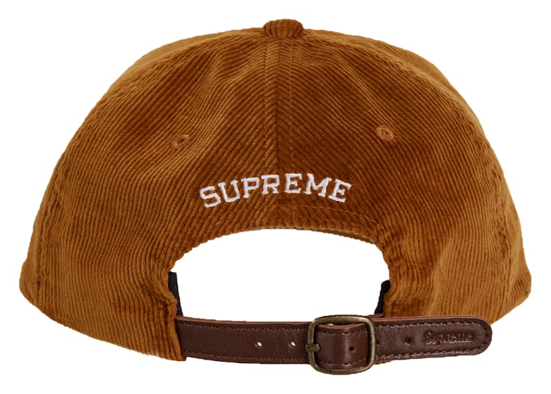 Supreme Script Corduroy 6-Panel Burnt Orange