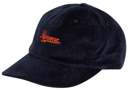 Supreme Script Corduroy 6-Panel Navy