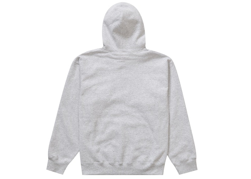 Supreme Script Hooded Sweatshirt Ash Grey