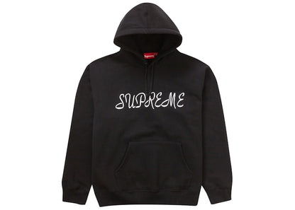 Supreme Script Hooded Sweatshirt Black