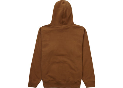 Supreme Script Hooded Sweatshirt Light Brown