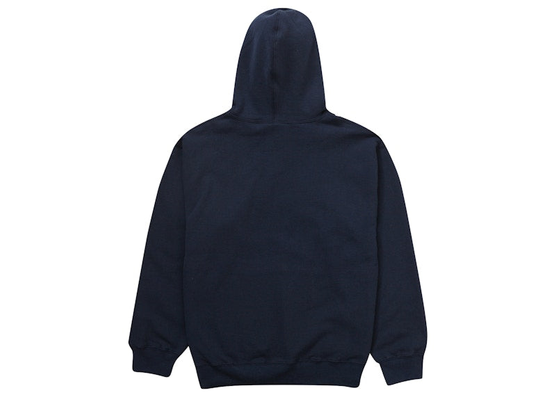 Supreme Script Hooded Sweatshirt Navy