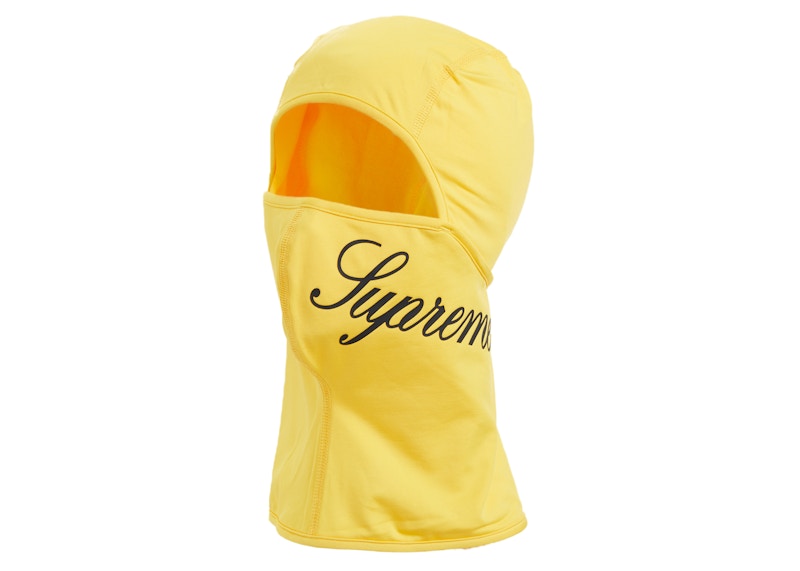 Supreme Script Lightweight Balaclava Yellow
