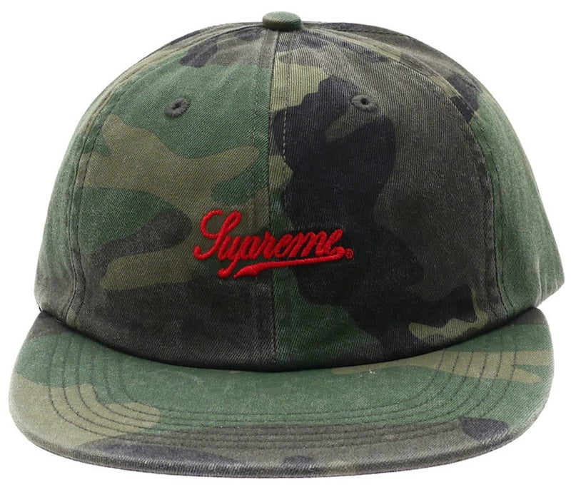 Supreme Script Logo 6 Panel Woodland