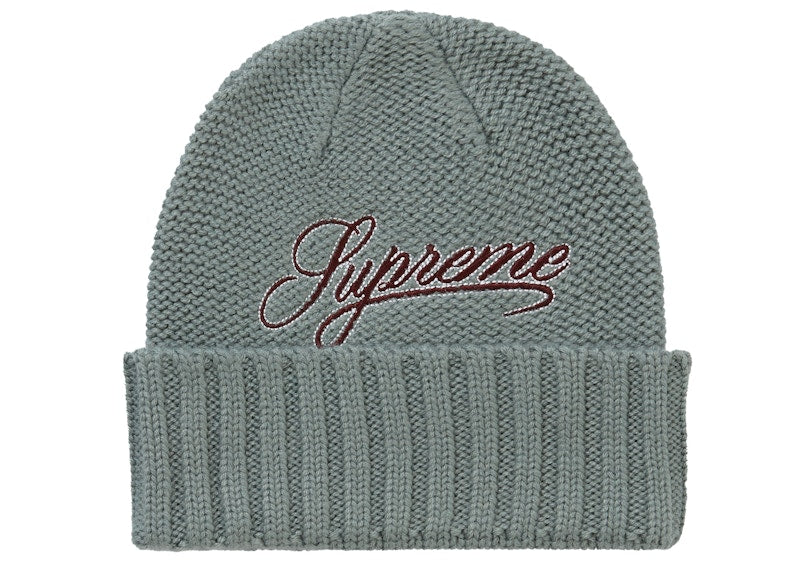 Supreme Script Logo Beanie Olive