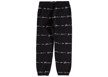 Supreme Script Stripe Sweatpant Black