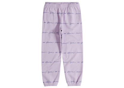 Supreme Script Stripe Sweatpant Pale Purple