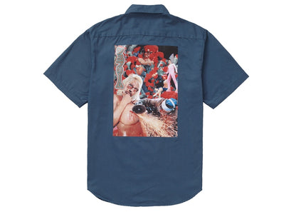 Supreme Sekintani La Norihiro Work Shirt Light Navy