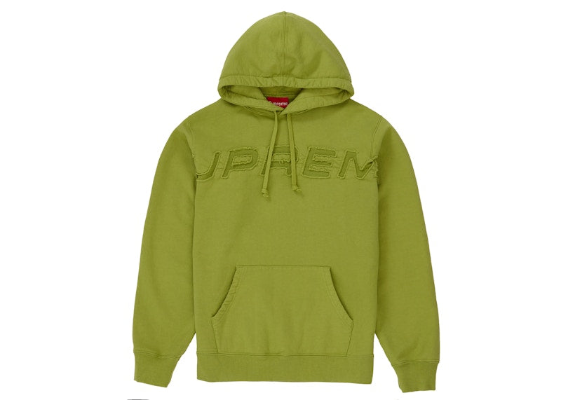 Supreme Set In Logo Hooded Sweatshirt Lime