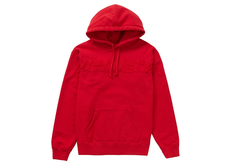 Supreme Set In Logo Hooded Sweatshirt Red