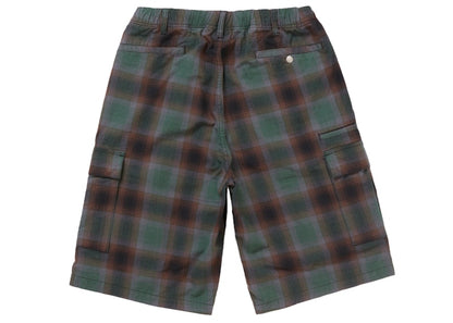 Supreme Shadow Plaid Cargo Short Green