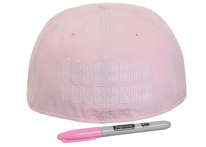 Supreme Sharpie Box Logo New Era Fitted Cap Pink