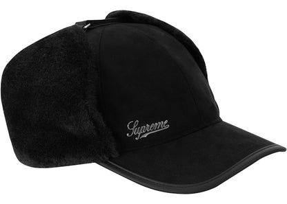Supreme Shearling Earflap 6-Panel Black