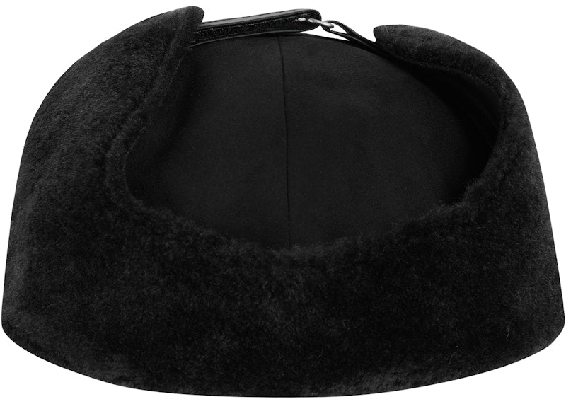 Supreme Shearling Earflap 6-Panel Black