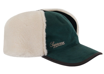 Supreme Shearling Earflap 6-Panel Green