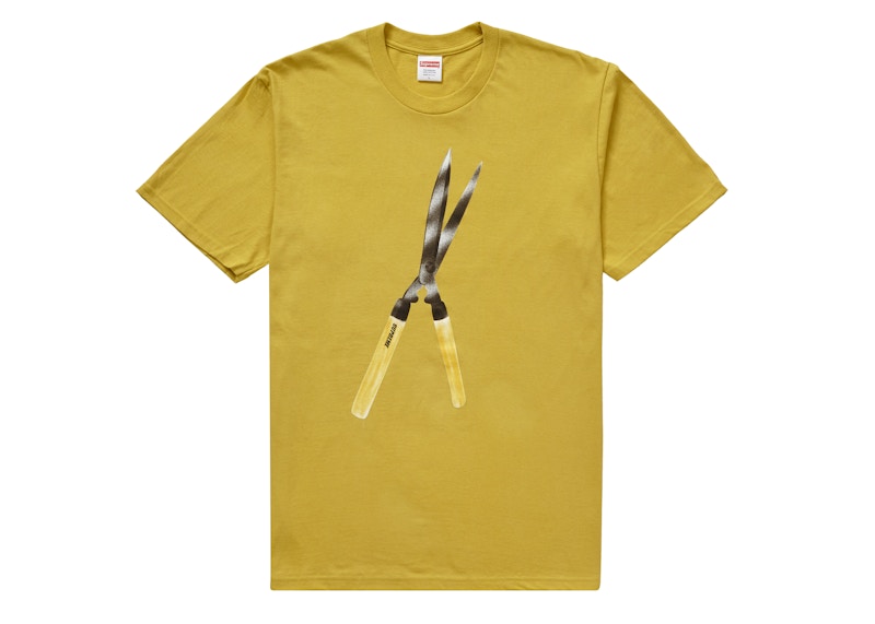 Supreme Shears Tee Acid Yellow
