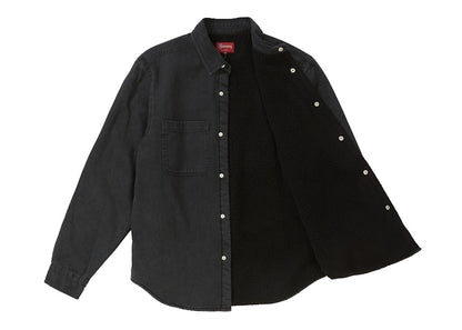 Supreme Sherpa Lined Denim Shirt Black