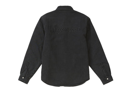 Supreme Sherpa Lined Denim Shirt Black