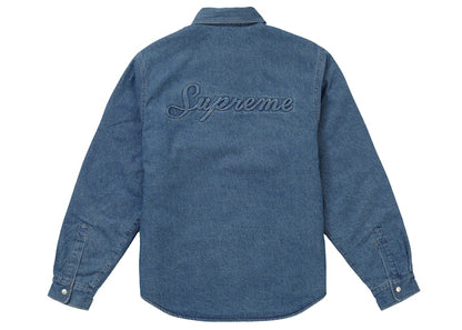 Supreme Sherpa Lined Denim Shirt Blue