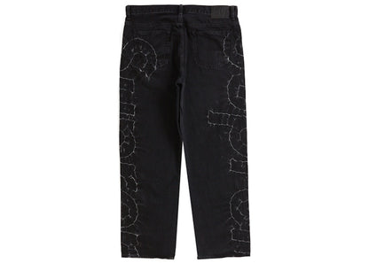 Supreme Shibori Loose Fit Jean Black