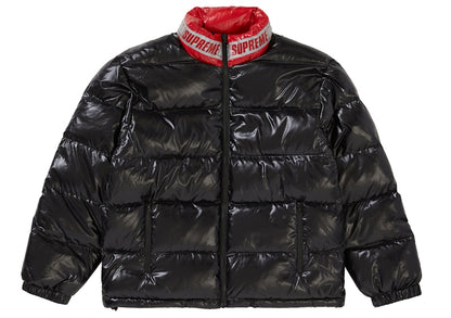 Supreme Shiny Reversible Puffy Jacket Black