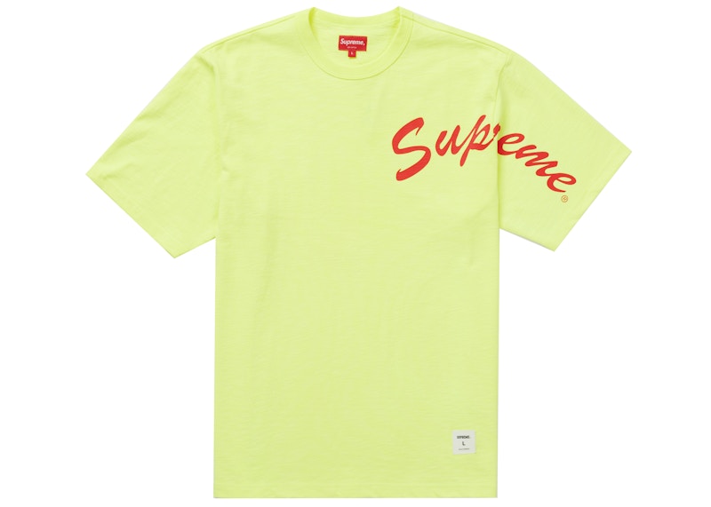 Supreme Shoulder Arc S/S Top Fluorescent Yellow