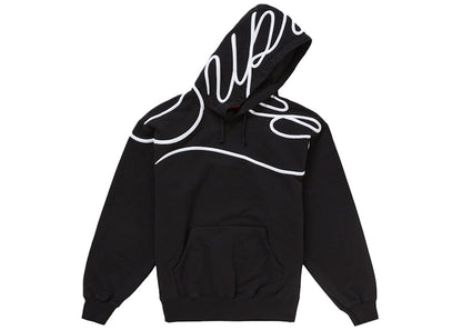 Supreme Shoulder Script Hooded Sweatshirt Black