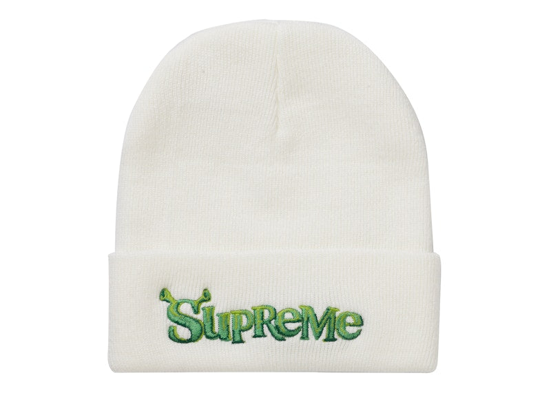 Supreme Shrek Beanie White