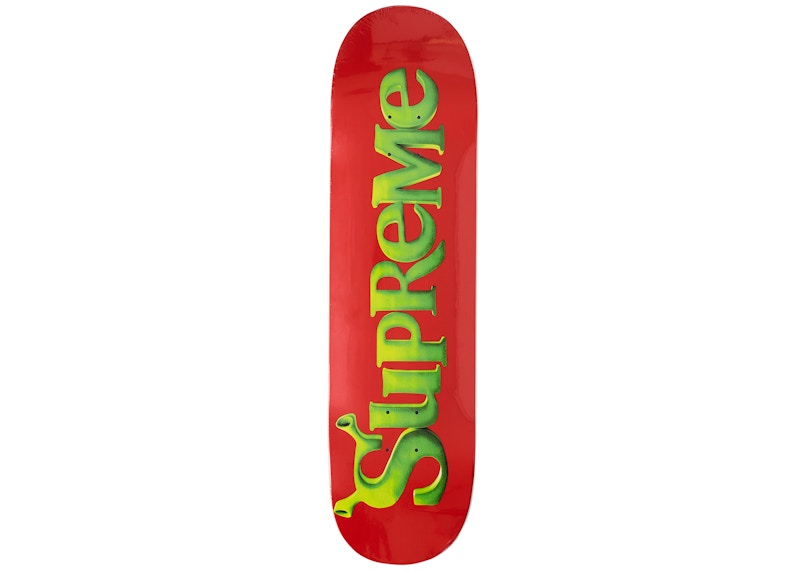 Supreme Shrek Skateboard Deck Red