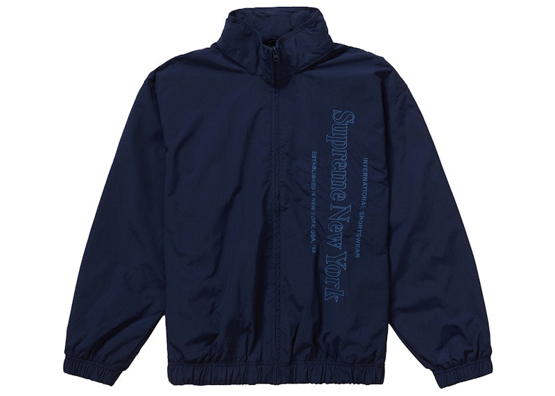 Supreme Side Logo Track Jacket Navy