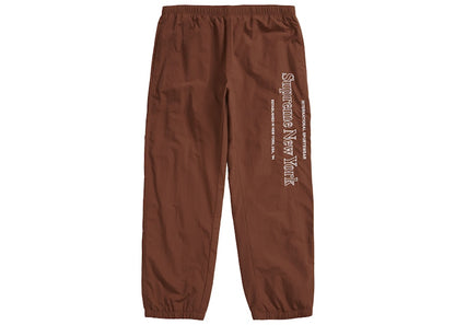 Supreme Side Logo Track Pant Brown