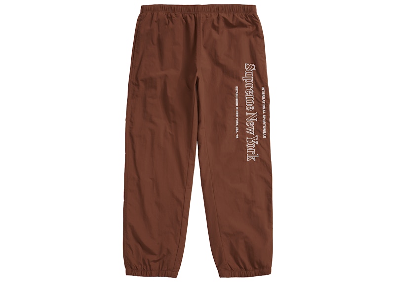 Supreme Side Logo Track Pant Brown