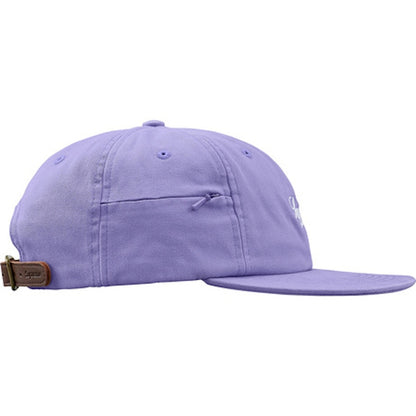Supreme Side Pocket Script Logo 6-Panel Light Purple