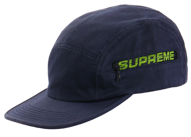 Supreme Side Zip Camp Cap (SS19) Navy
