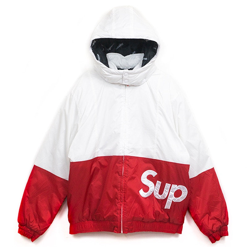 Supreme Sideline Logo Parka White