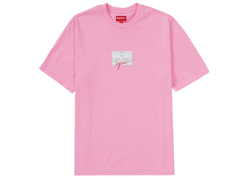 Supreme Signature Label S/S Top Pink