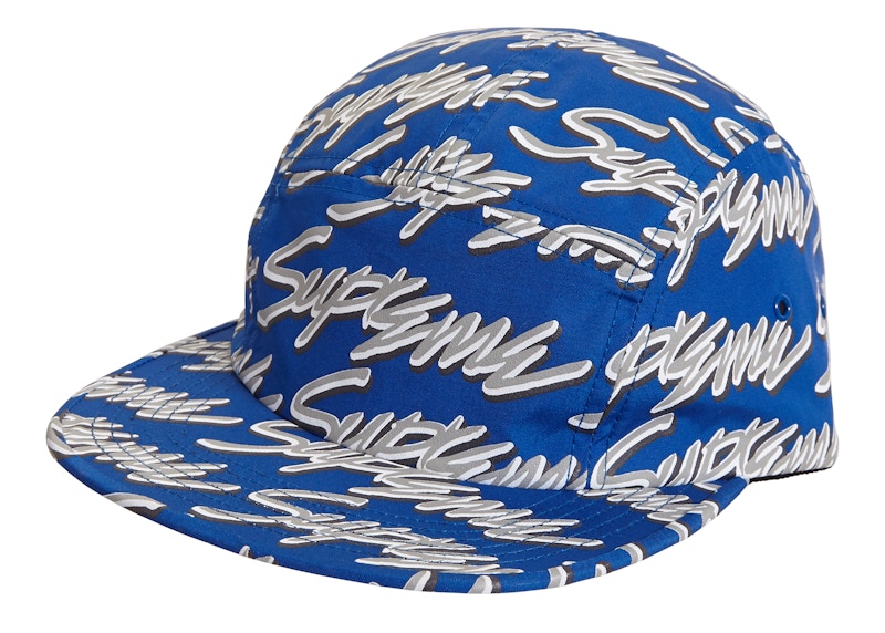 Supreme Signature Script Logo Camp Cap Royal