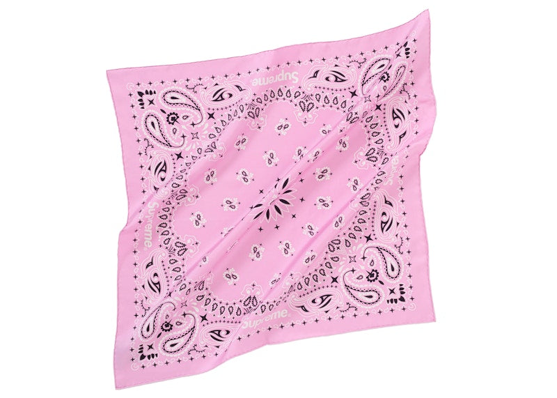 Supreme Silk Bandana Pink