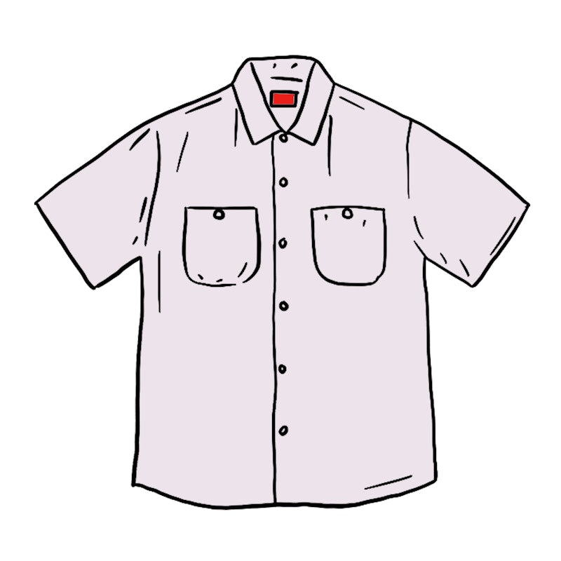 Supreme Silk S/S Work Shirt Light Purple