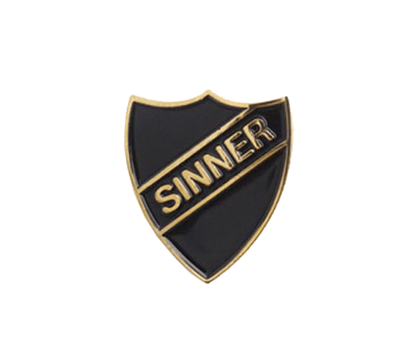 Supreme Sinner Pin Gold
