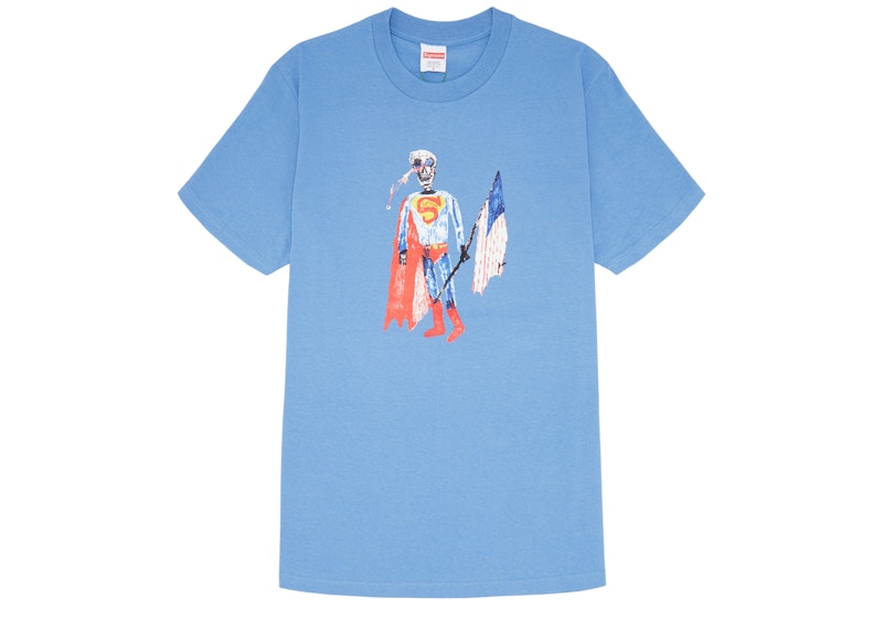 Supreme Skeleton Tee Dusty Light Royal