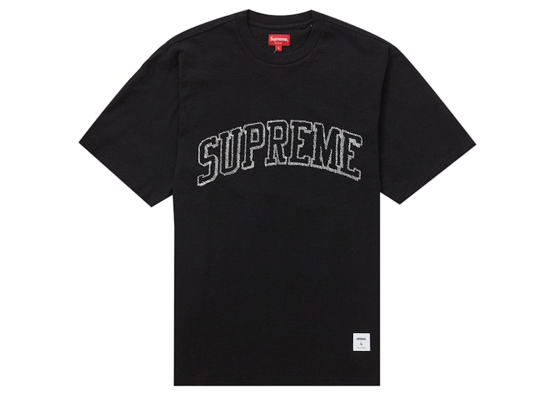 Supreme Sketch Embroidered S/S Top Black