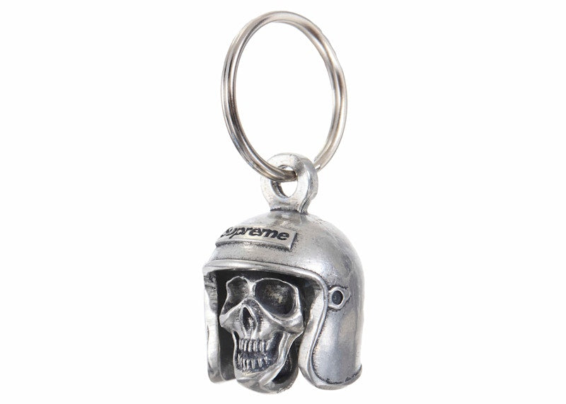 Supreme Skull Bell Keychain Silver