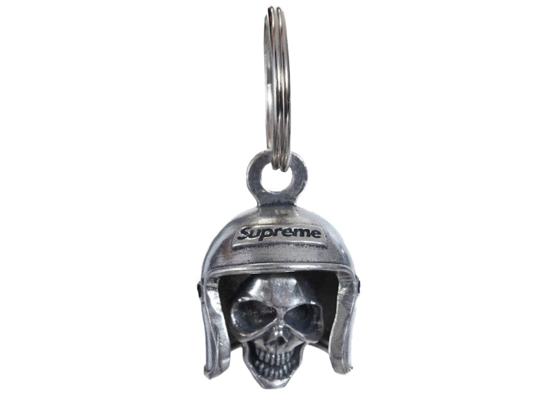 Supreme Skull Bell Keychain Silver