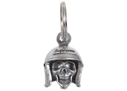 Supreme Skull Bell Keychain Silver