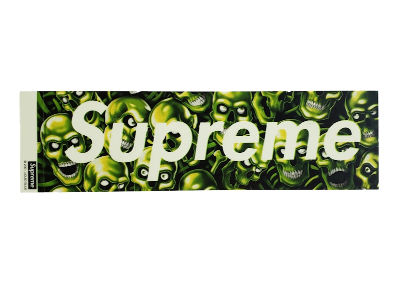 Supreme Skull Pile Box Logo Sticker