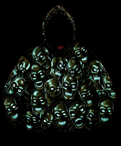 Supreme Skull Pile Hooded Sweatshirt Green
