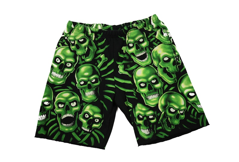Supreme Skull Pile Sweatshort Green